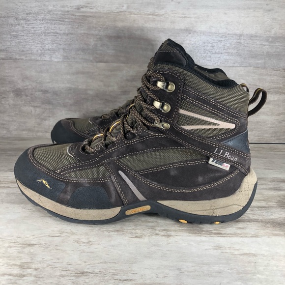 LL Bean Trail Hiking Boots Suede Tek 2.5 Waterproof Brown Men 9.5 - Picture 5 of 13
